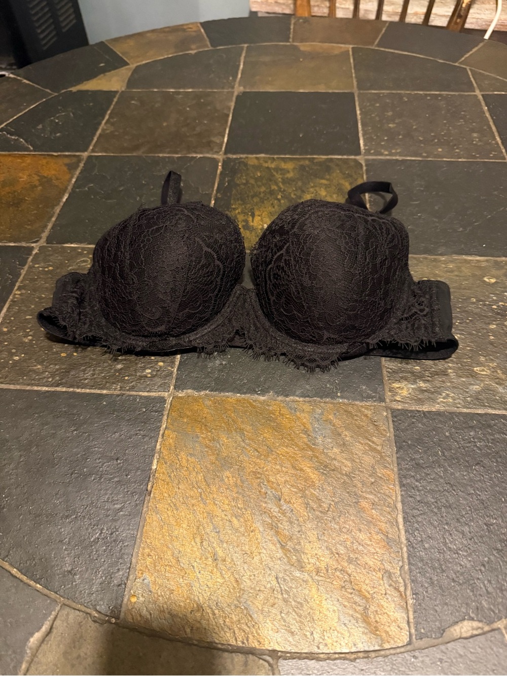Victoria's Secret Black Lace Push-Up Bra